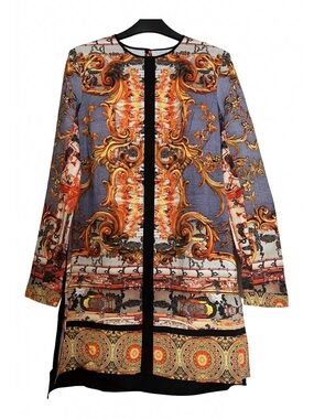Clover Canyon Baroque Print Long Sleeve Dress